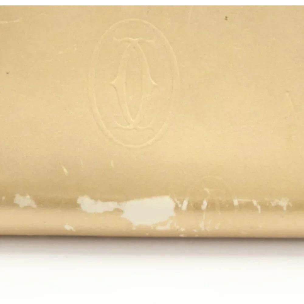 Cartier Happy Birthday Round Zip Long Wallet in gold-colored patent leather - Picture 7 of 9